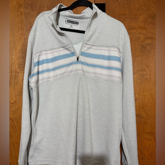 Pebble Beach Other - Men’s Pebble Beach stripe quarter zip. Size L